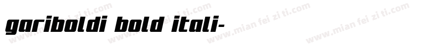 gariboldi bold itali字体转换